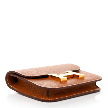 Hermes Epsom Constance Slim Wallet Gold 6 of 12