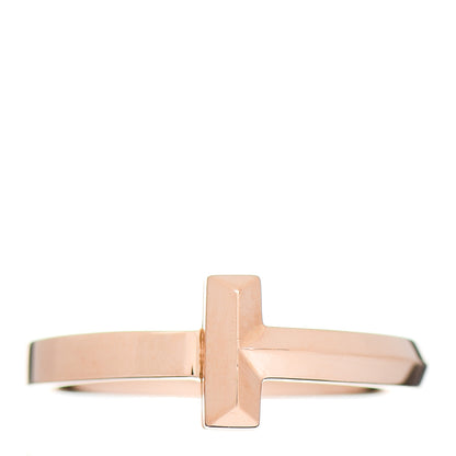 Tiffany 18K Rose Gold T T1 Ring 50 5.5 1 of 4