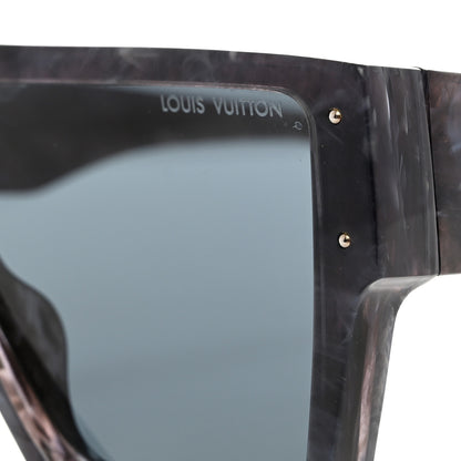 Louis Vuitton Marble Acetate Cyclone Sunglasses Z1789E Grey 7 of 8
