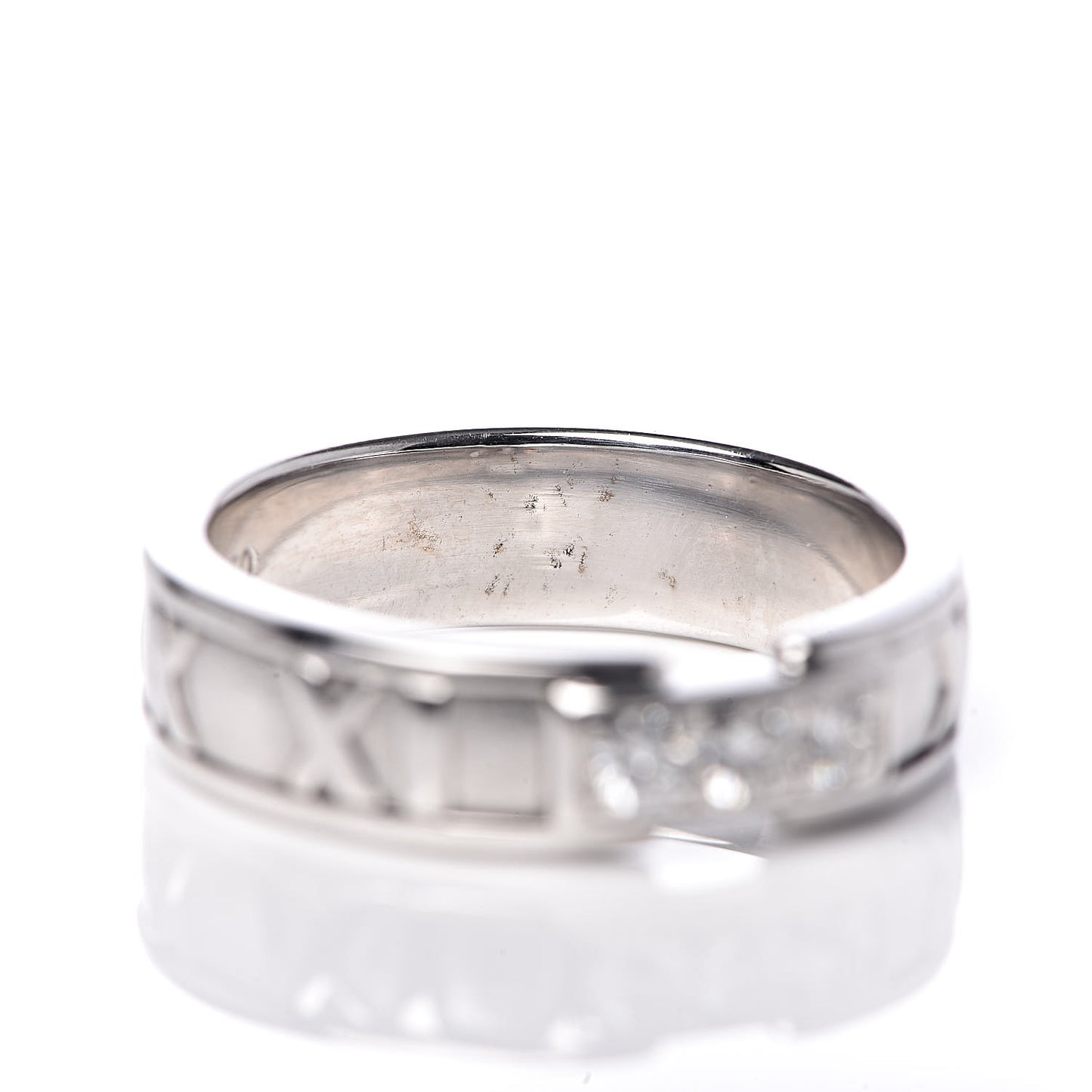 18K White Gold Diamond Atlas Ring 53 6.5