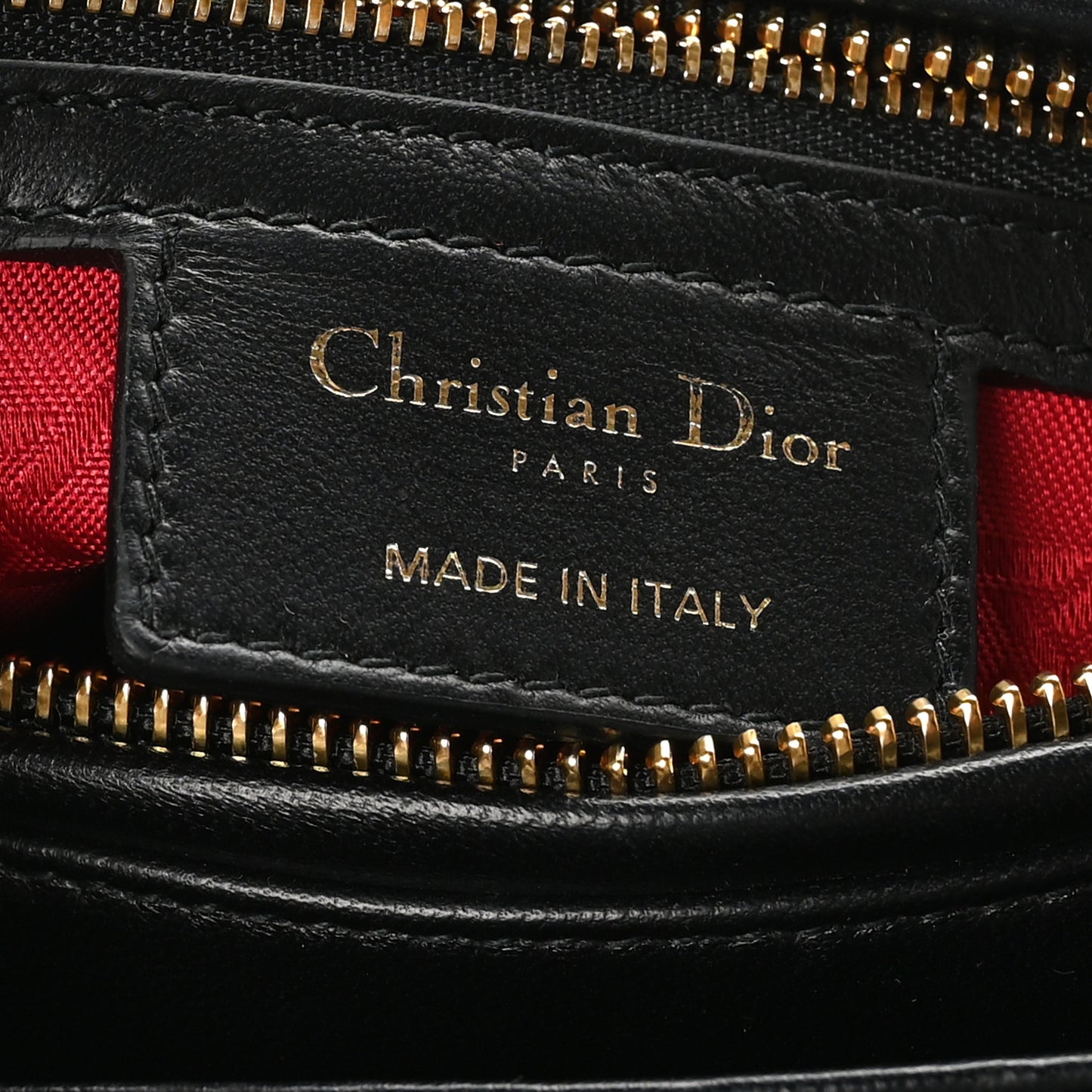 Lambskin Cannage Medium Lady Dior Black