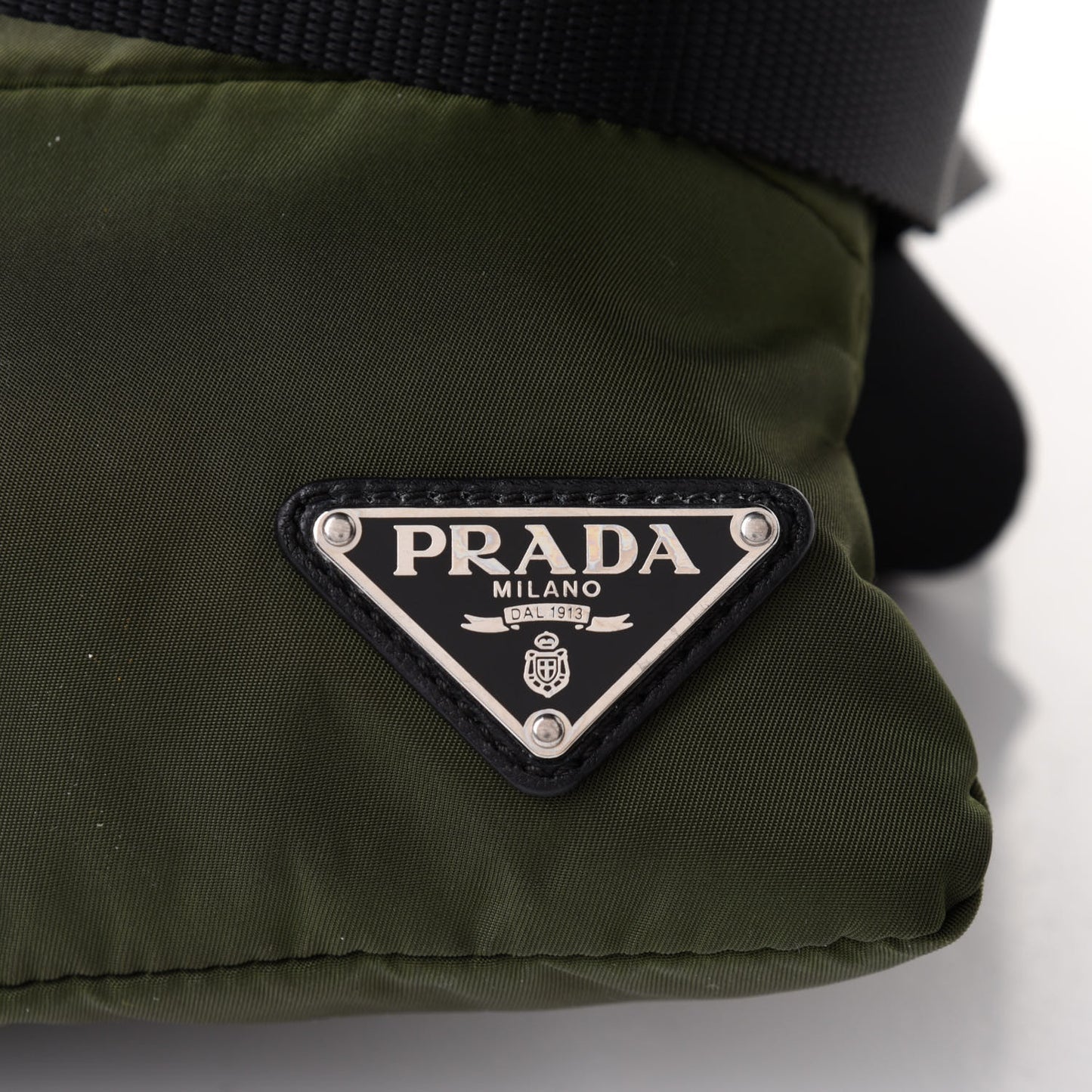 Tessuto Nylon Flat Messenger Bag Militare