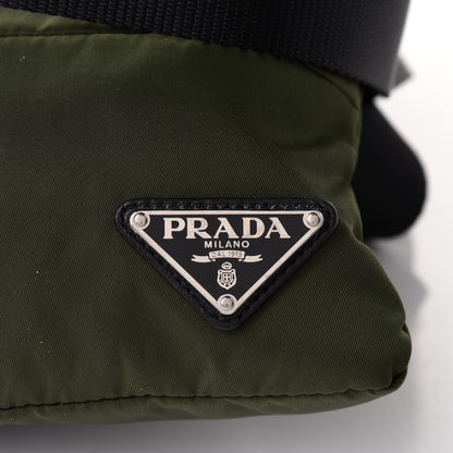 Prada Tessuto Nylon Flat Messenger Bag Militare 9 of 11