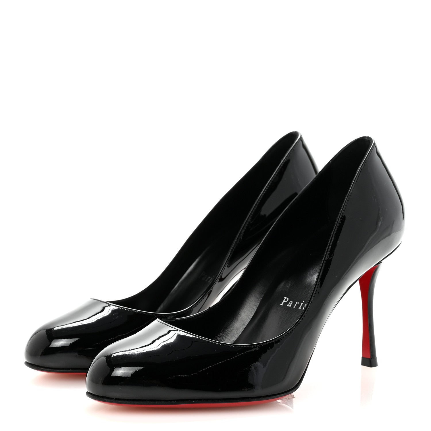 Christian Louboutin Patent Dolly 85 Pumps 35.5 Black 4 of 9