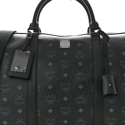 MCM Visetos Ottomar Weekender Duffle Bag Black 8 of 10