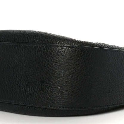 Prada Vitello Phenix Zippered Messenger Hobo Black 8 of 8