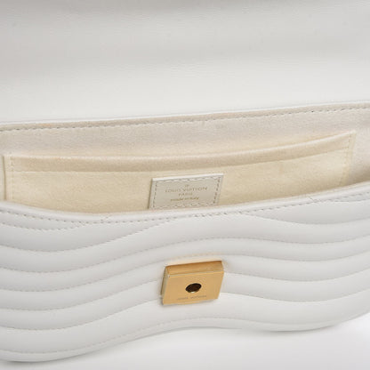 Louis Vuitton Calfskin New Wave Chain MM Snow 9 of 13