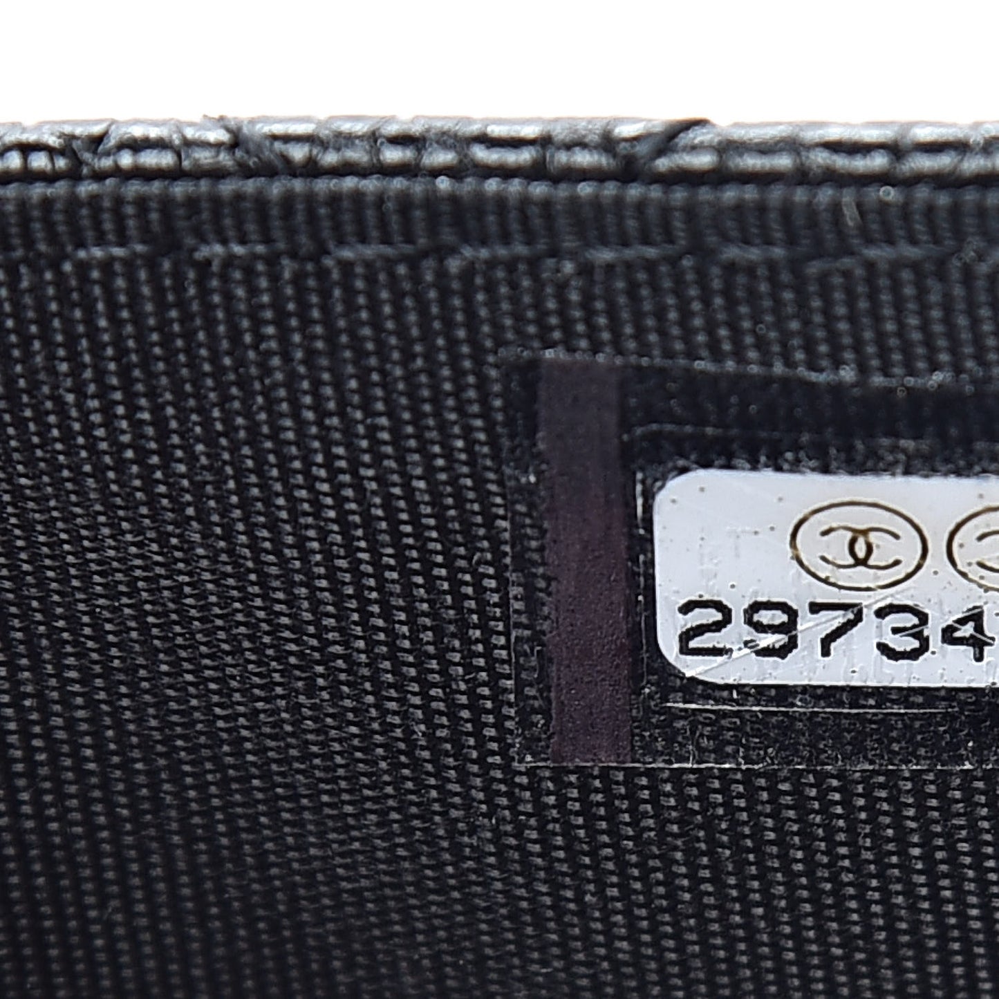 Caviar Quilted Flap Card Holder So Black