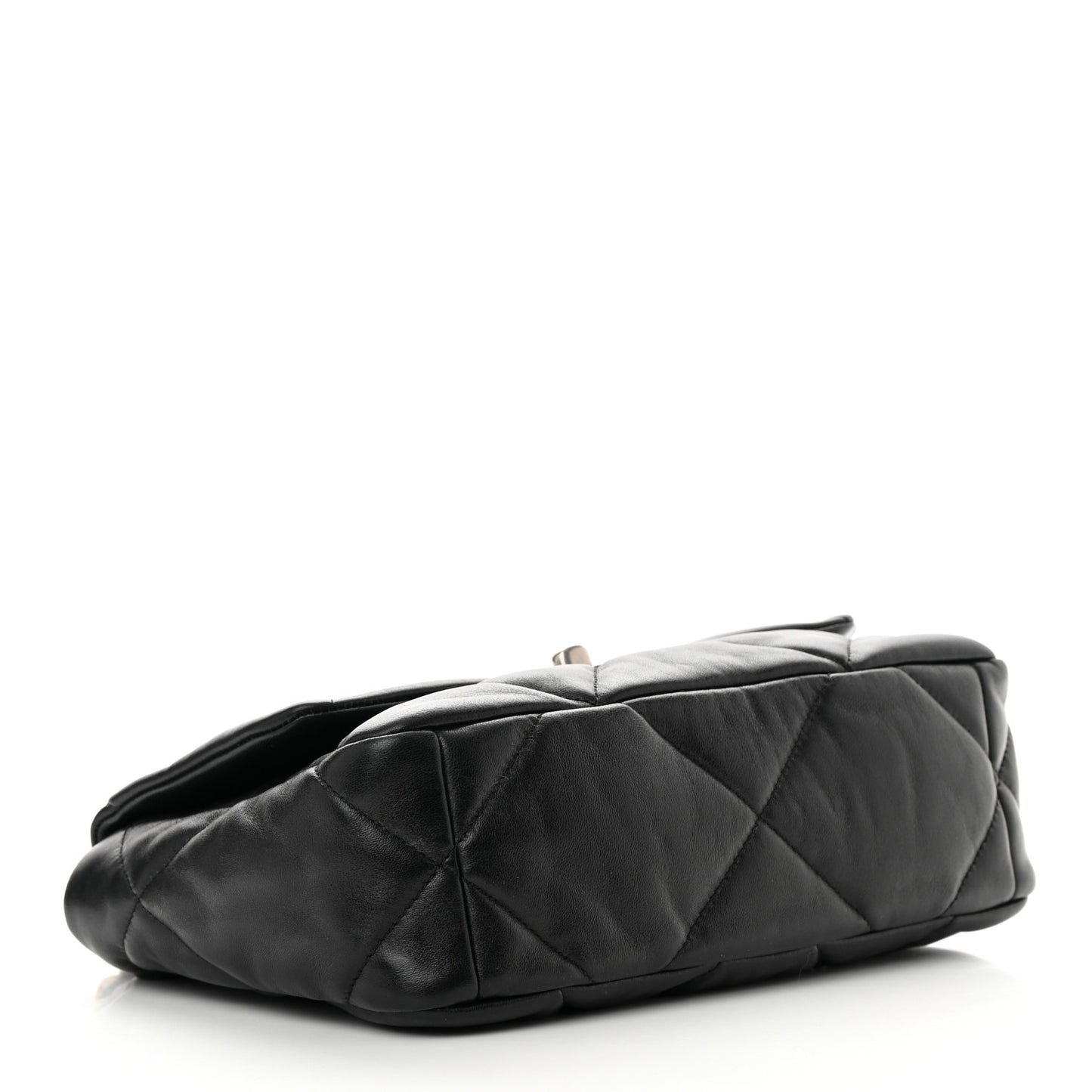 Goatskin Quilted Medium Chanel 19 Flap Black