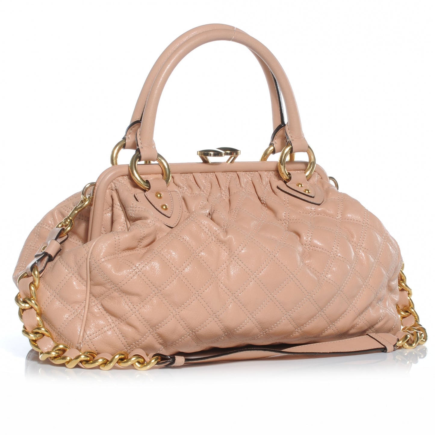 Quilted Leather Stam Blush