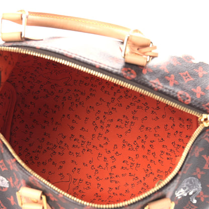 Louis Vuitton Catogram Speedy Bandouliere 30 Marron 5 of 9