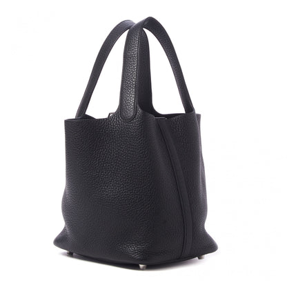 Hermes Taurillon Clemence Picotin Lock 18 PM Black 3 of 9