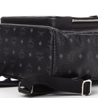 MCM Visetos Medium Stark Backpack Black 7 of 9