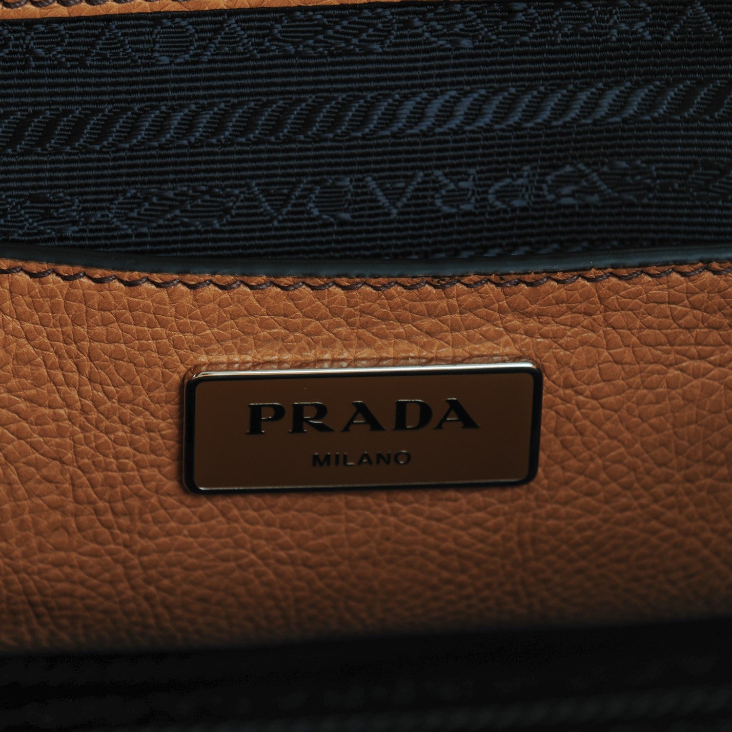 Prada Glace Calf Large Twin Pocket Tote Naturale 6 of 8