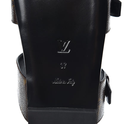 Louis Vuitton Monogram Bom Dia Mule Sandals 37 Black 6 of 10