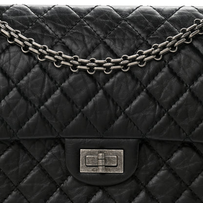 Chanel Aged Calfskin Quilted 2.55 Reissue 225 Flap Black 8 of 10