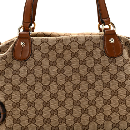 Gucci Monogram Small Brick Lane Boston Light Brown 8 of 10
