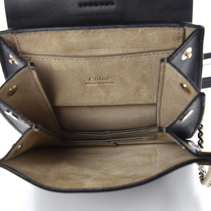 Chloe Suede Calfskin Mini Faye Bracelet Bag Black 5 of 7