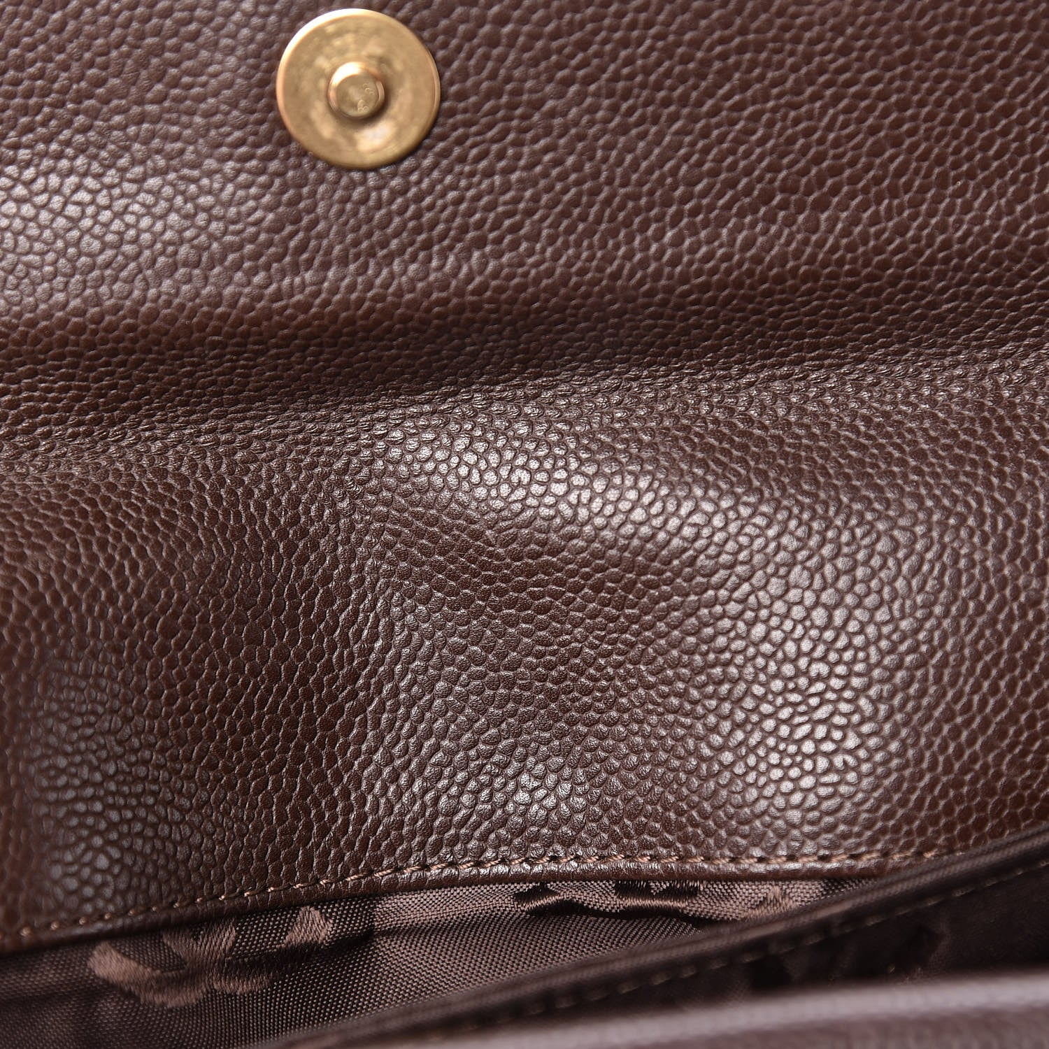 Chanel Caviar Small Tote Brown 9 of 21