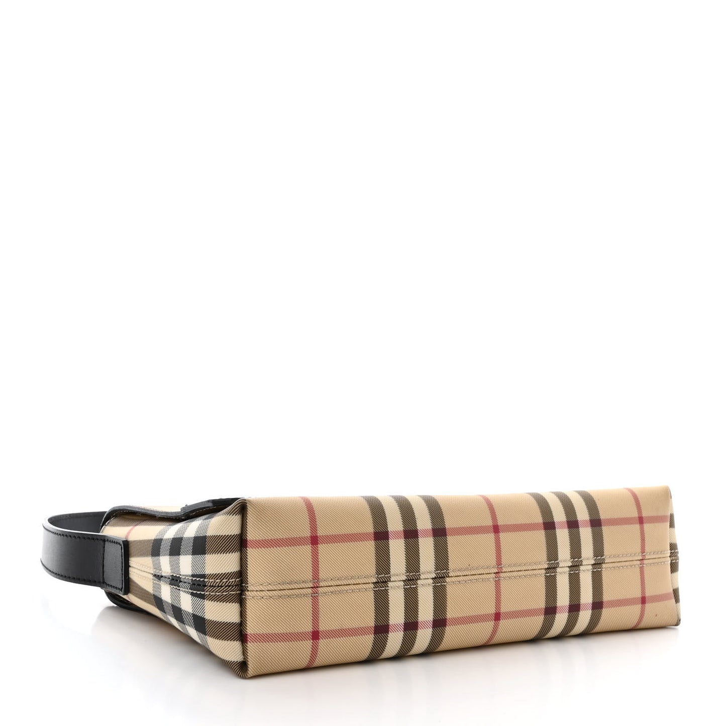House Check Flap Shoulder Bag Black
