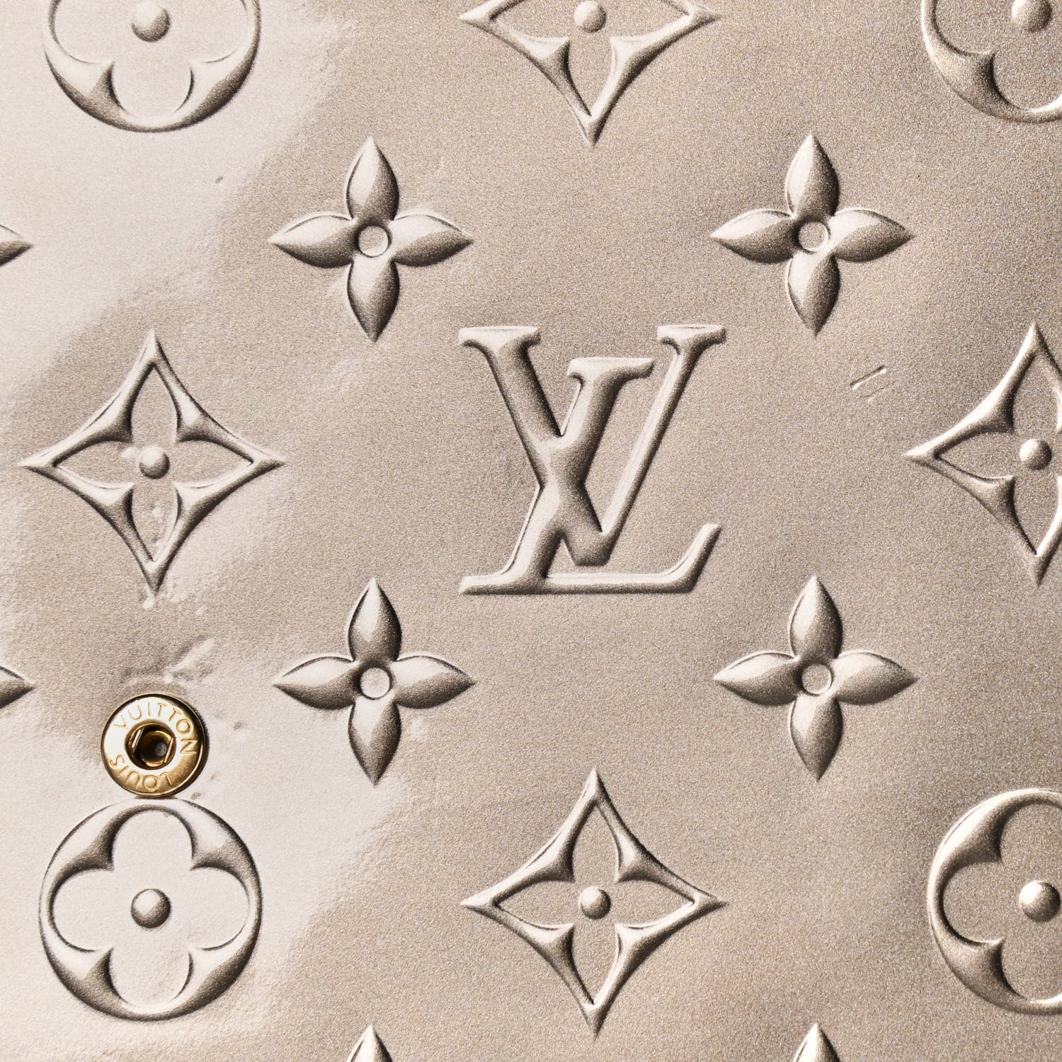 Louis Vuitton Vernis Felicie Pochette Chain Wallet Champagne Metallise 13 of 14