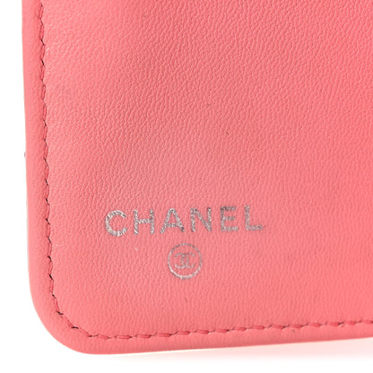 Chanel Lambskin Quilted Yen Wallet Pink 6 of 14