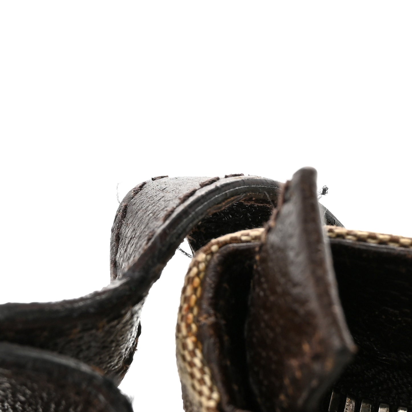 Monogram Flat Messenger Bag Dark Brown