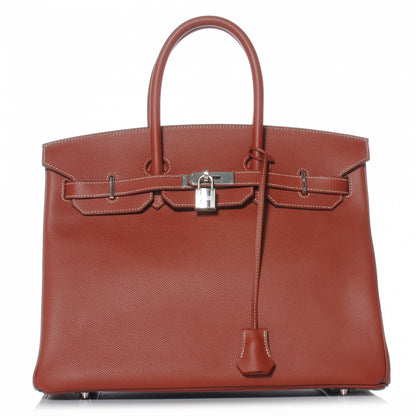 Hermes Epsom Candy Birkin 35 Brique Orange 1 of 11