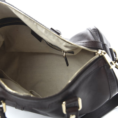 Gucci Calfskin Microguccissima Trim Medium Boston Brown 5 of 11