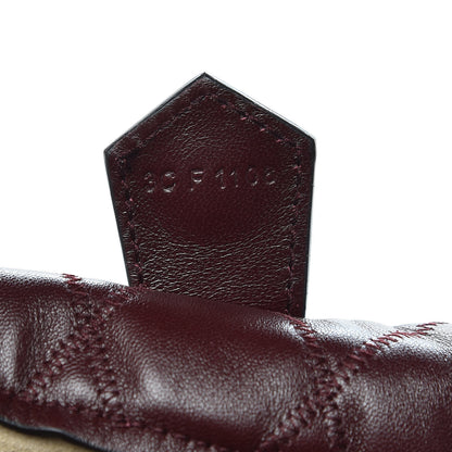 Givenchy Lambskin Quilted Mini GV Bucket Bag Aubergine 6 of 11