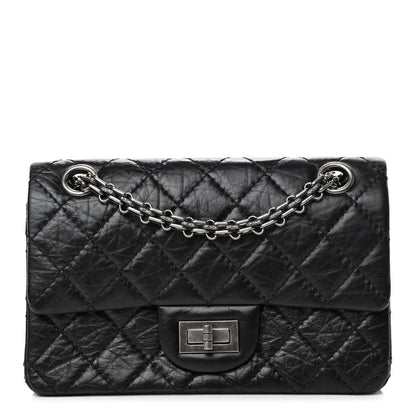 Chanel Aged Calfskin Quilted 2.55 Reissue Mini Flap Black 1 of 4