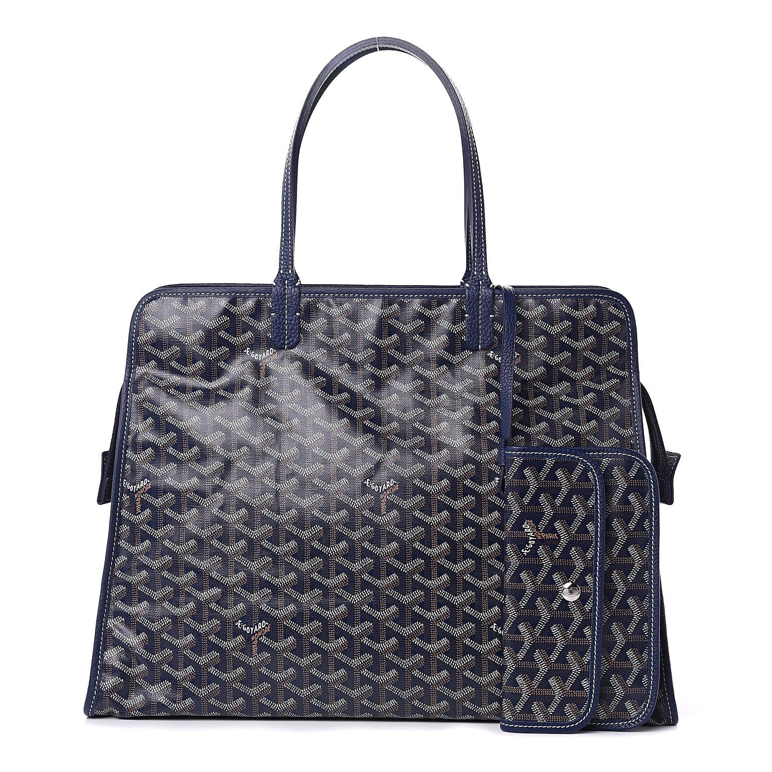 Goyard Goyardine Sac Hardy Pet Carrier PM Navy 1 of 9
