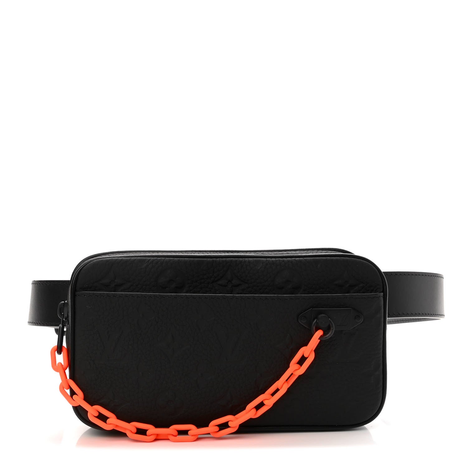 Louis Vuitton Taurillon Monogram Uniformes Solar Ray Soft Pochette Volga Belt Bag Black 1 of 10