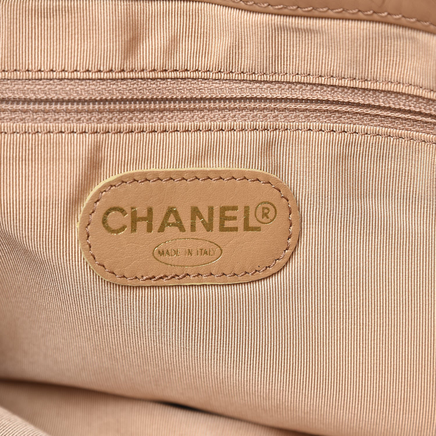 Chanel Lambskin CC Tote Beige 6 of 13