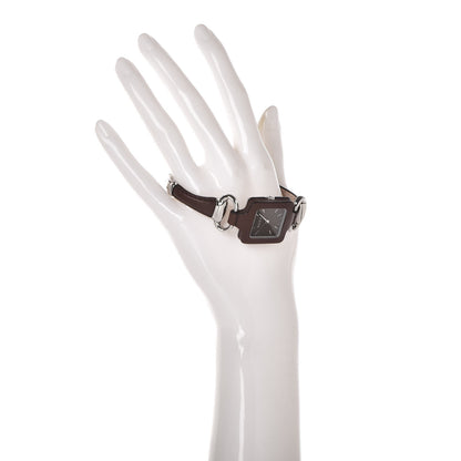 Gucci Stainless Steel Calfskin 25mm Firenze 1921 Horsebit Quartz Watch Brown 2 of 7