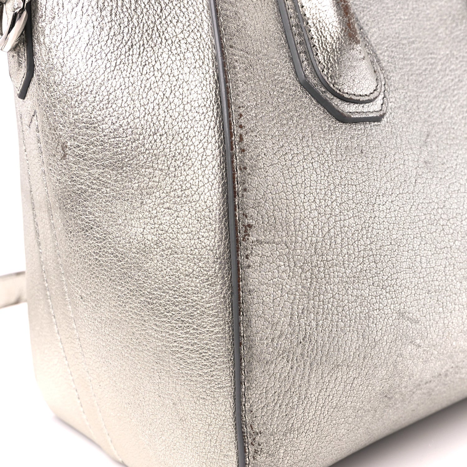 Givenchy Metallic Sugar Goatskin Small Antigona Silver 16 of 18