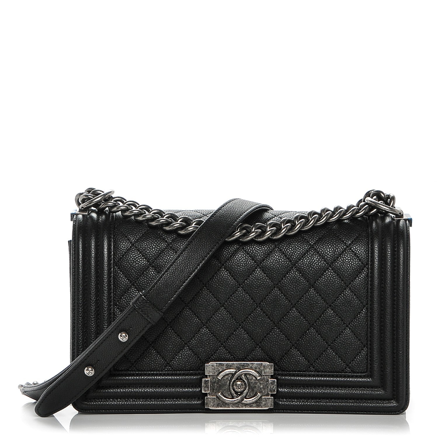 Chanel Caviar Quilted Medium Boy Flap Black 1 of 7