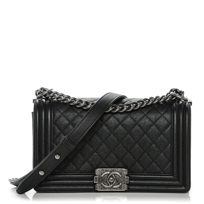 Chanel Caviar Quilted Medium Boy Flap Black 1 of 7