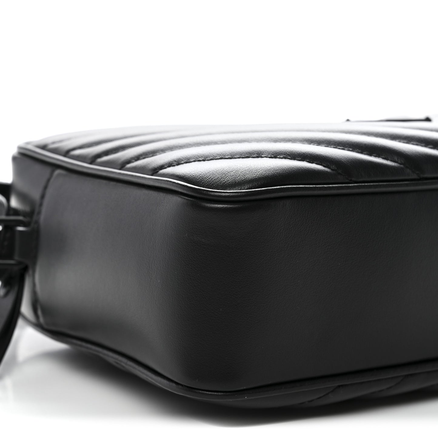 Calfskin Matelasse Monogram Monochrome Lou Camera Bag Black