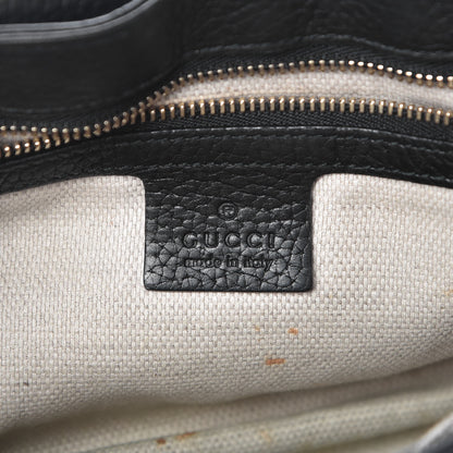 Gucci Pebbled Calfskin Medium Soho Flap Crossbody Black 6 of 12