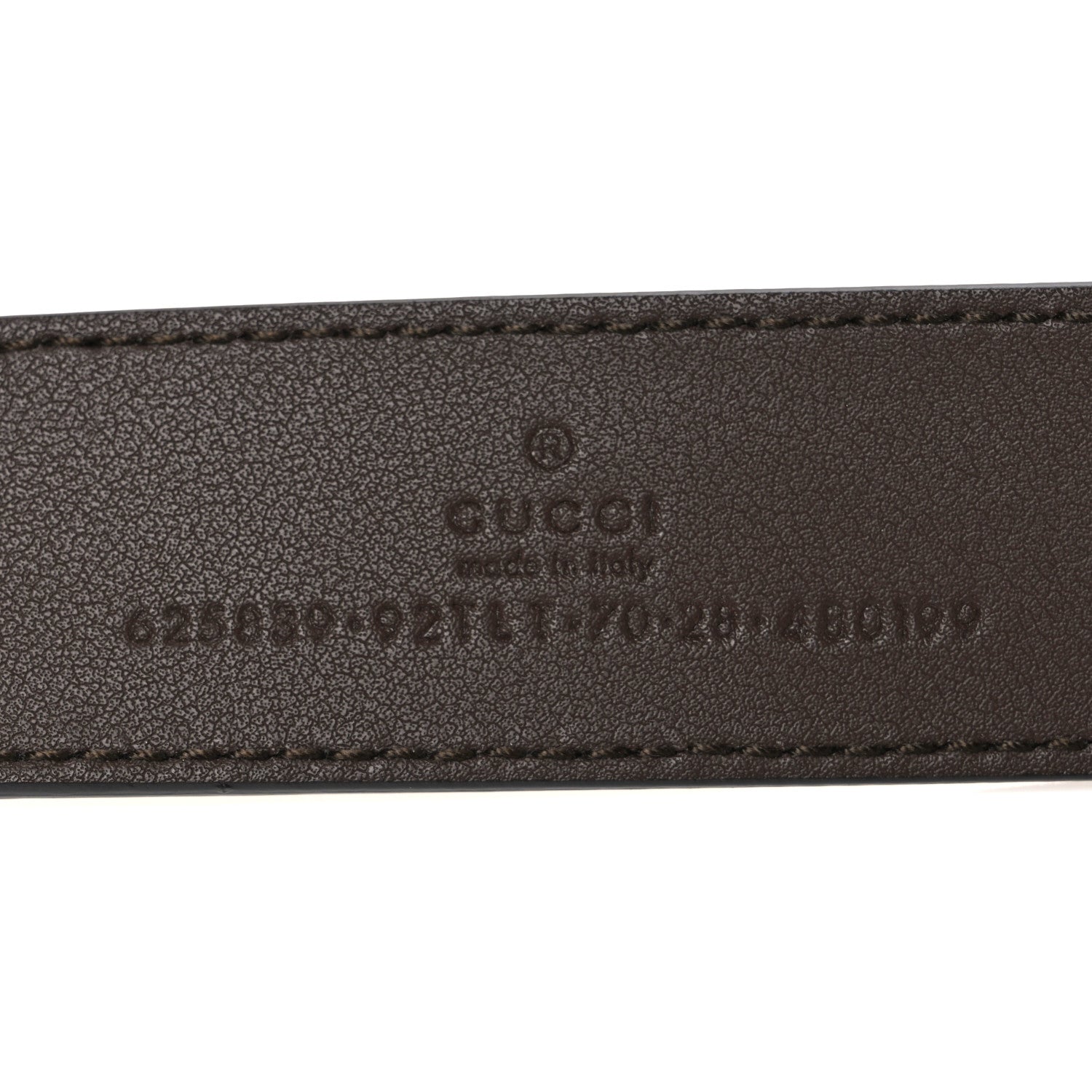 Gucci GG Supreme Monogram Matte Plutone Calfskin Double G 30mm Belt 70 28 Beige Ebony New Acero 5 of 5