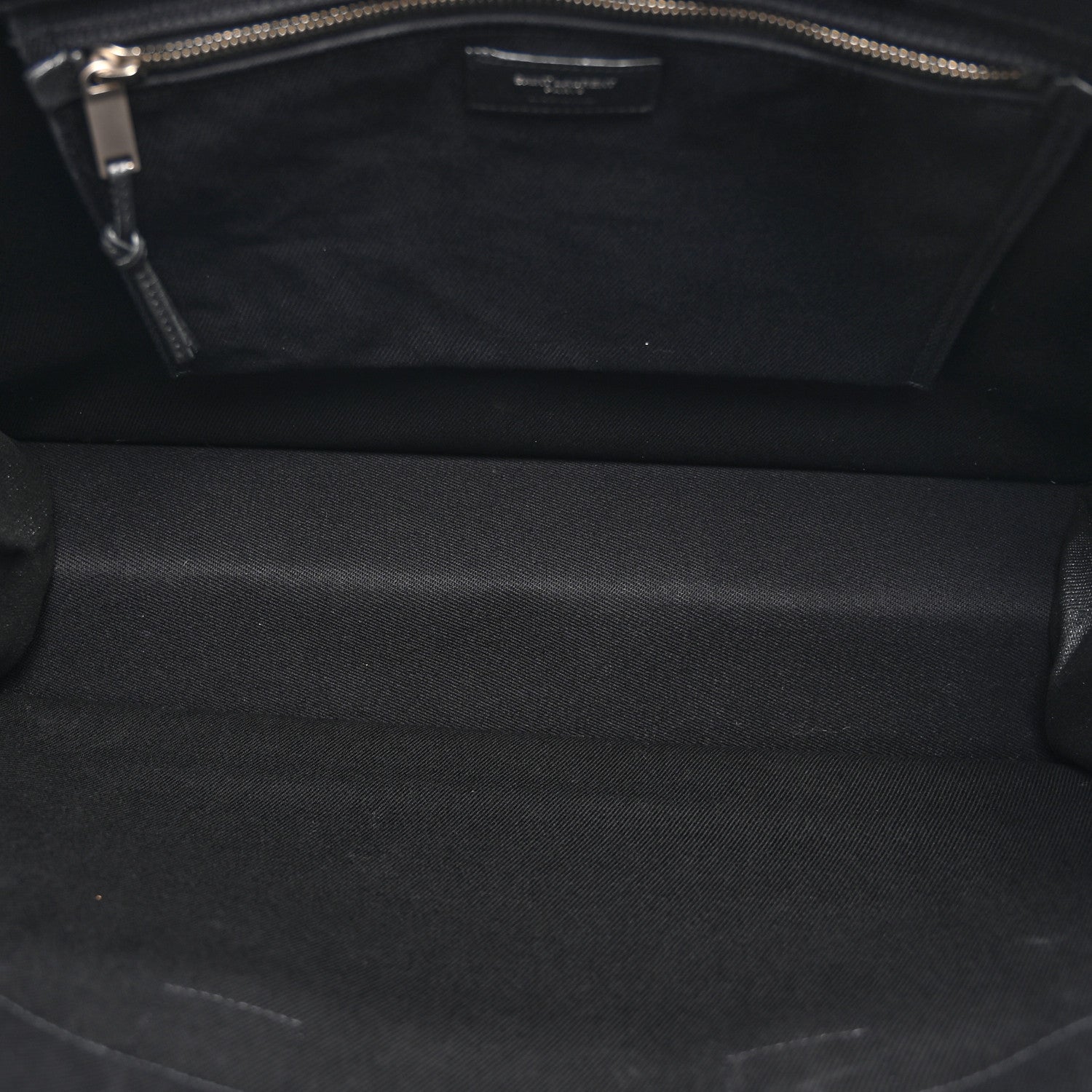 Saint Laurent Linen Calfskin Rive Gauche Tote Black 5 of 10