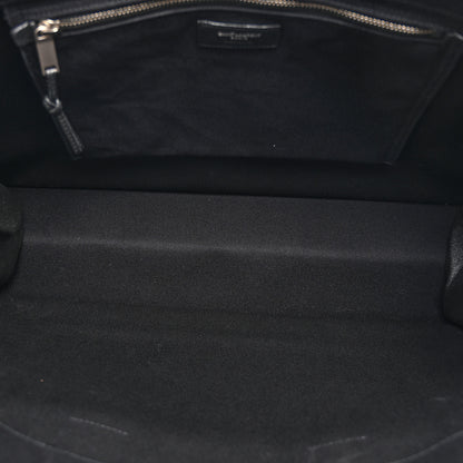 Saint Laurent Linen Calfskin Rive Gauche Tote Black 5 of 10
