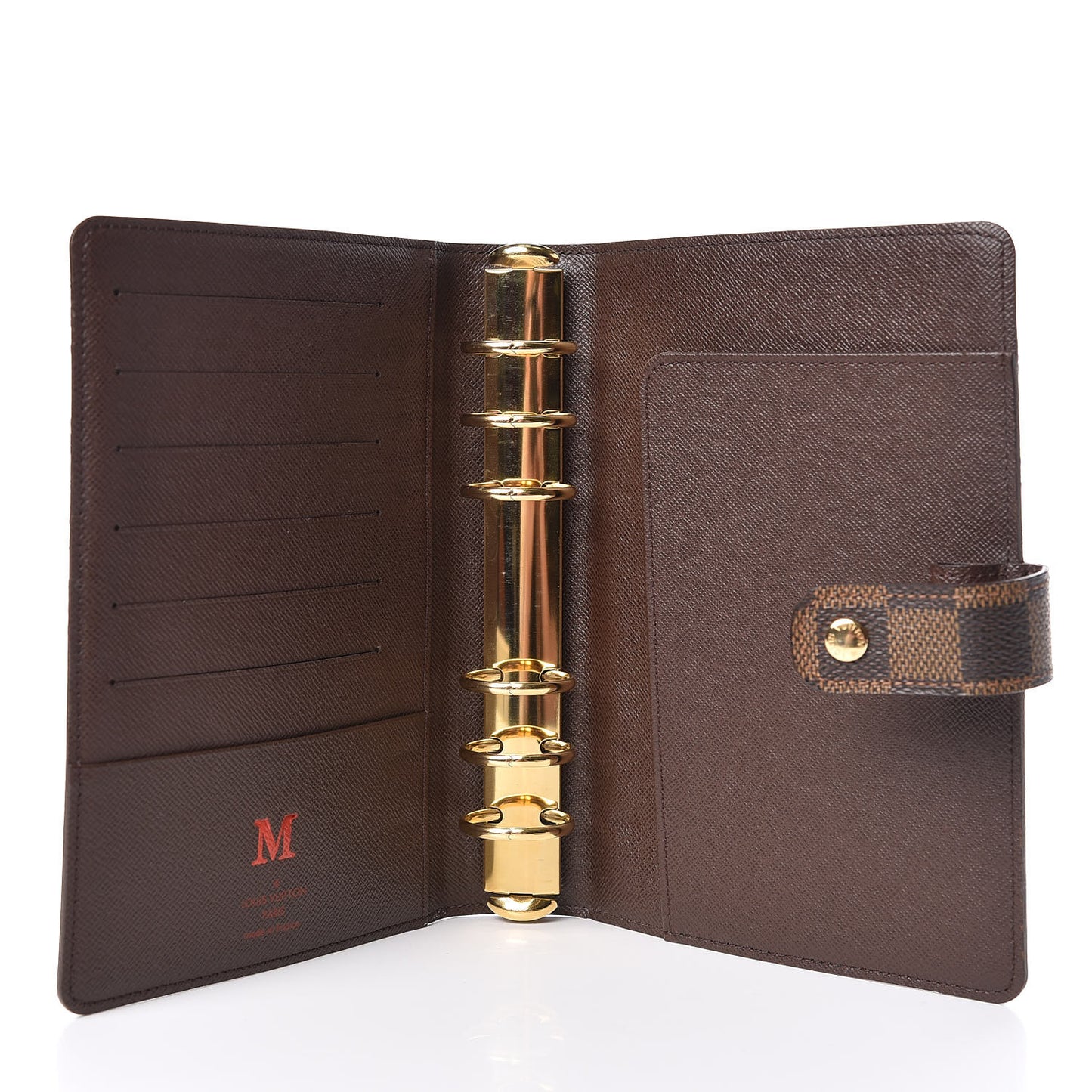 Damier Ebene Medium Ring Agenda Cover