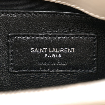 Saint Laurent Calfskin Y Quilted Monogram Small Loulou Chain Satchel Crema Soft 6 of 12
