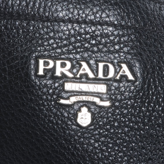 Prada Vitello Daino Shoulder Bag Black 7 of 10