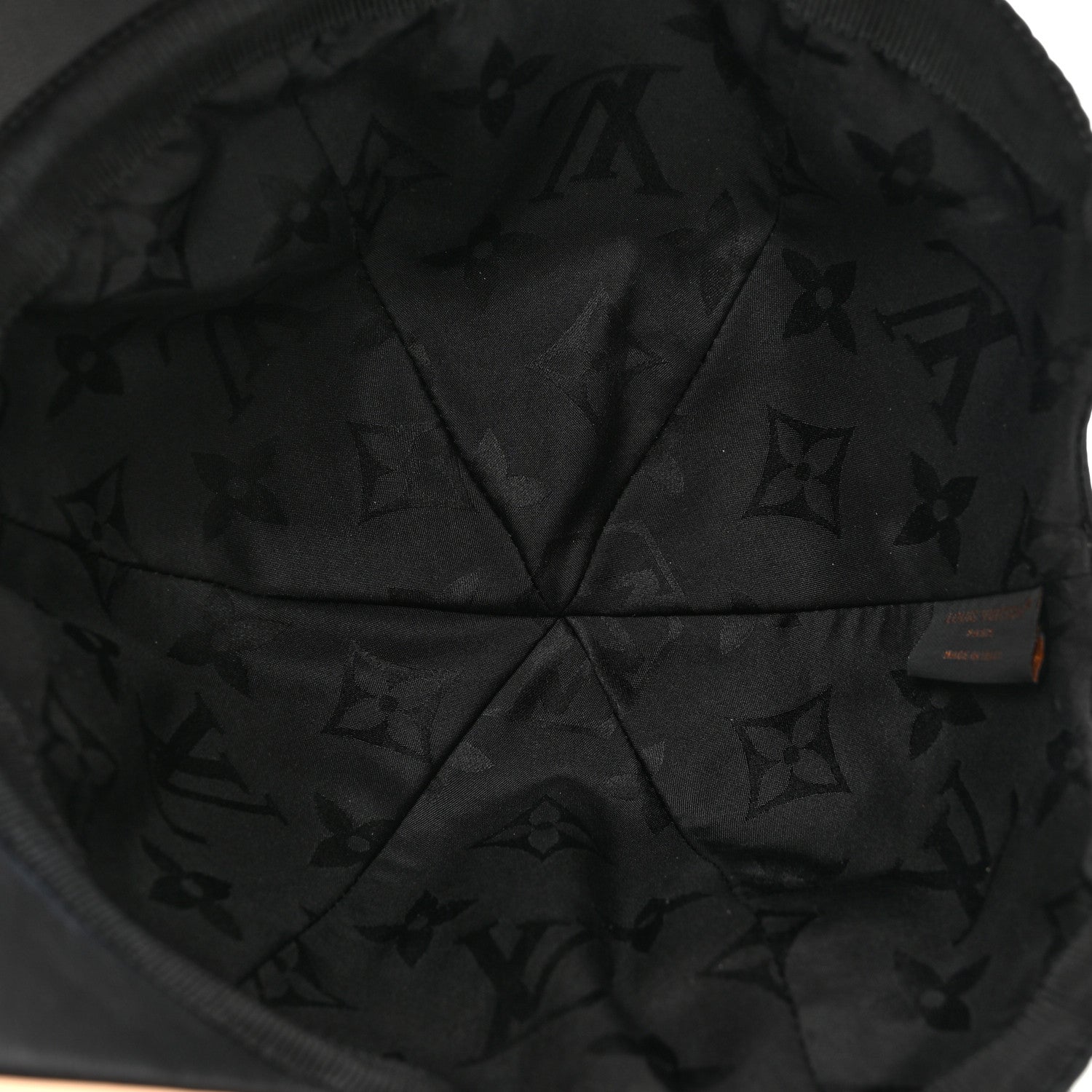 Louis Vuitton Polyester Silk Monogram LV Get Ready Cap M Black 7 of 11