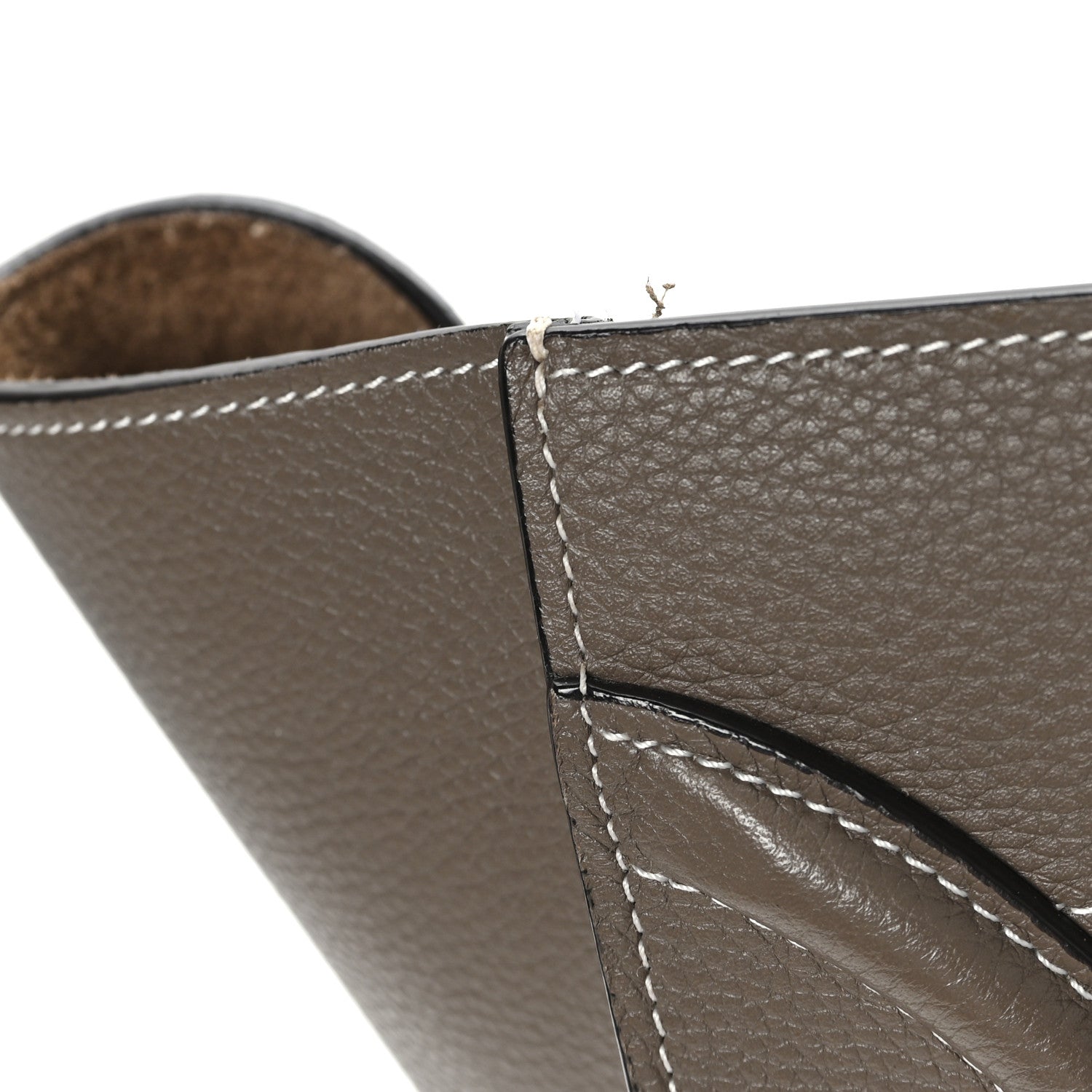 Celine Drummed Calfskin Mini Luggage Souris Souris 10 of 12