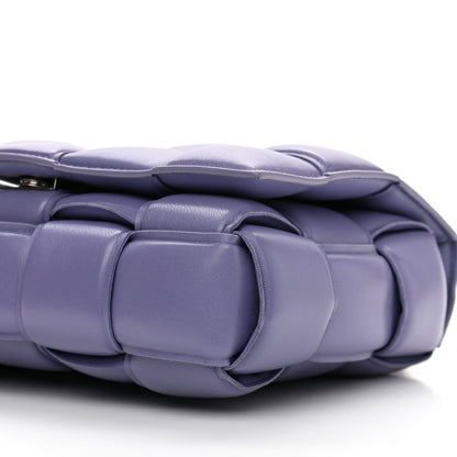 Bottega Veneta Lambskin Maxi Intreccio Padded Chain Cassette Crossbody Bag Lavender 9 of 9
