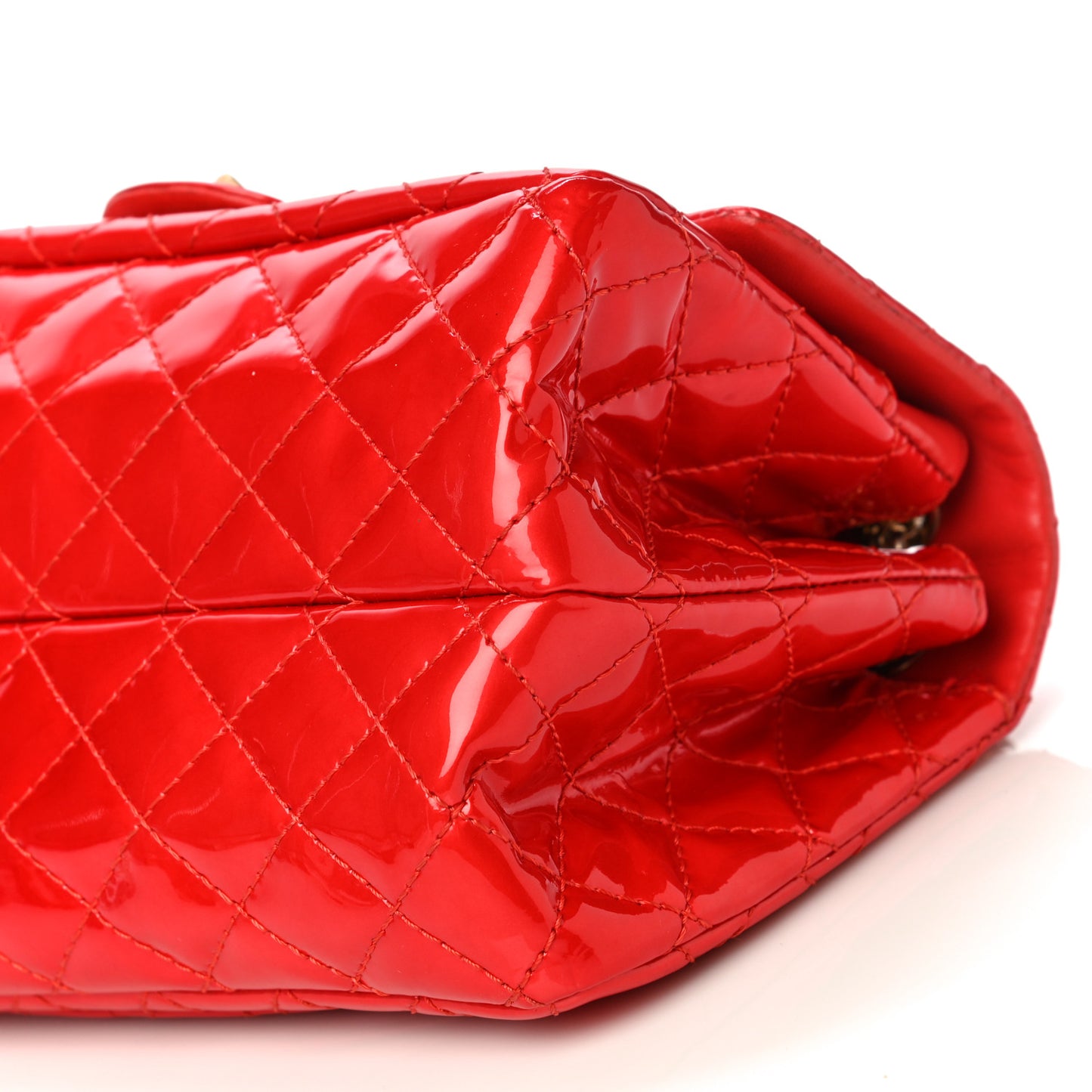 Patent Quilted Accordion Reissue 2.55 Flap Red